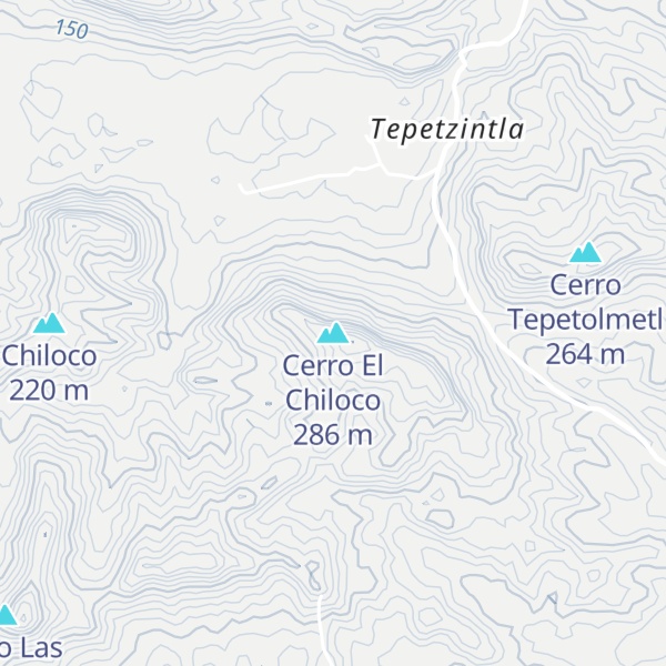 Map of Cerro El Chiloco