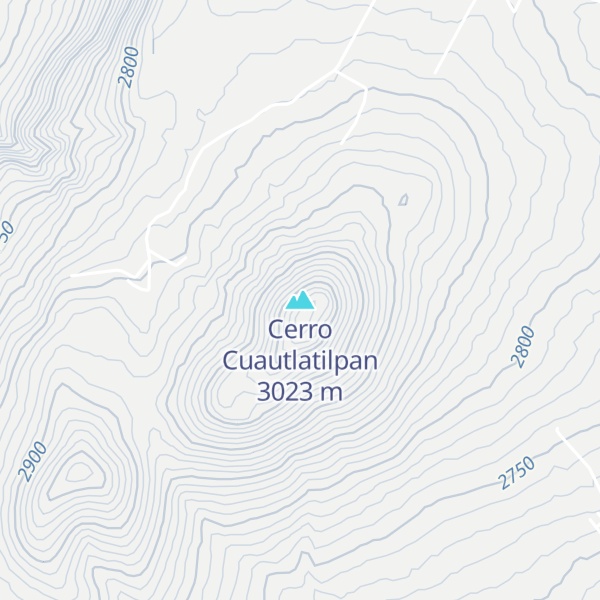 Map of Cerro Cuautlatilpan