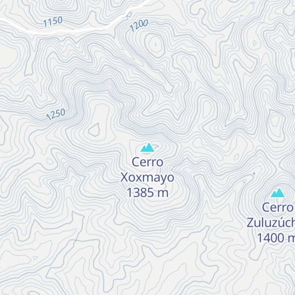 Map of Cerro Xoxmayo