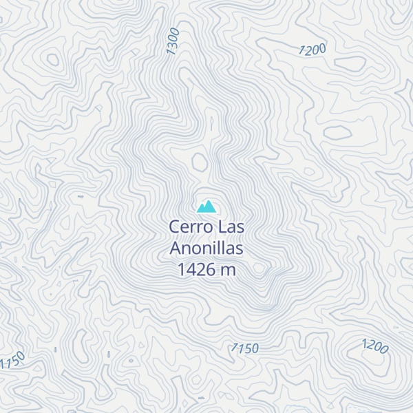 Map of Cerro Las Anonillas