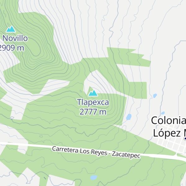 Map of Tlapexca