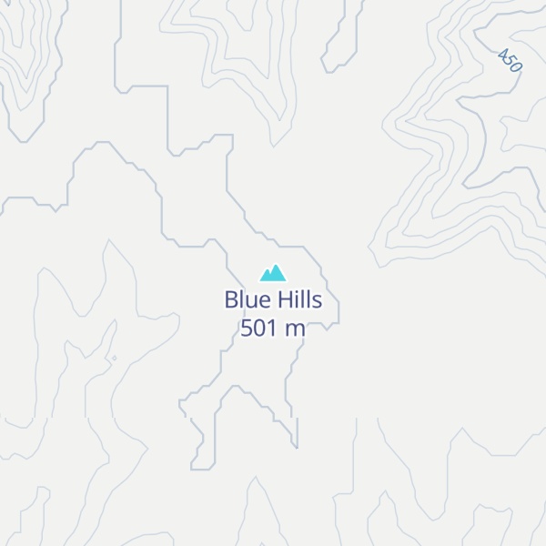 Map of Blue Hills