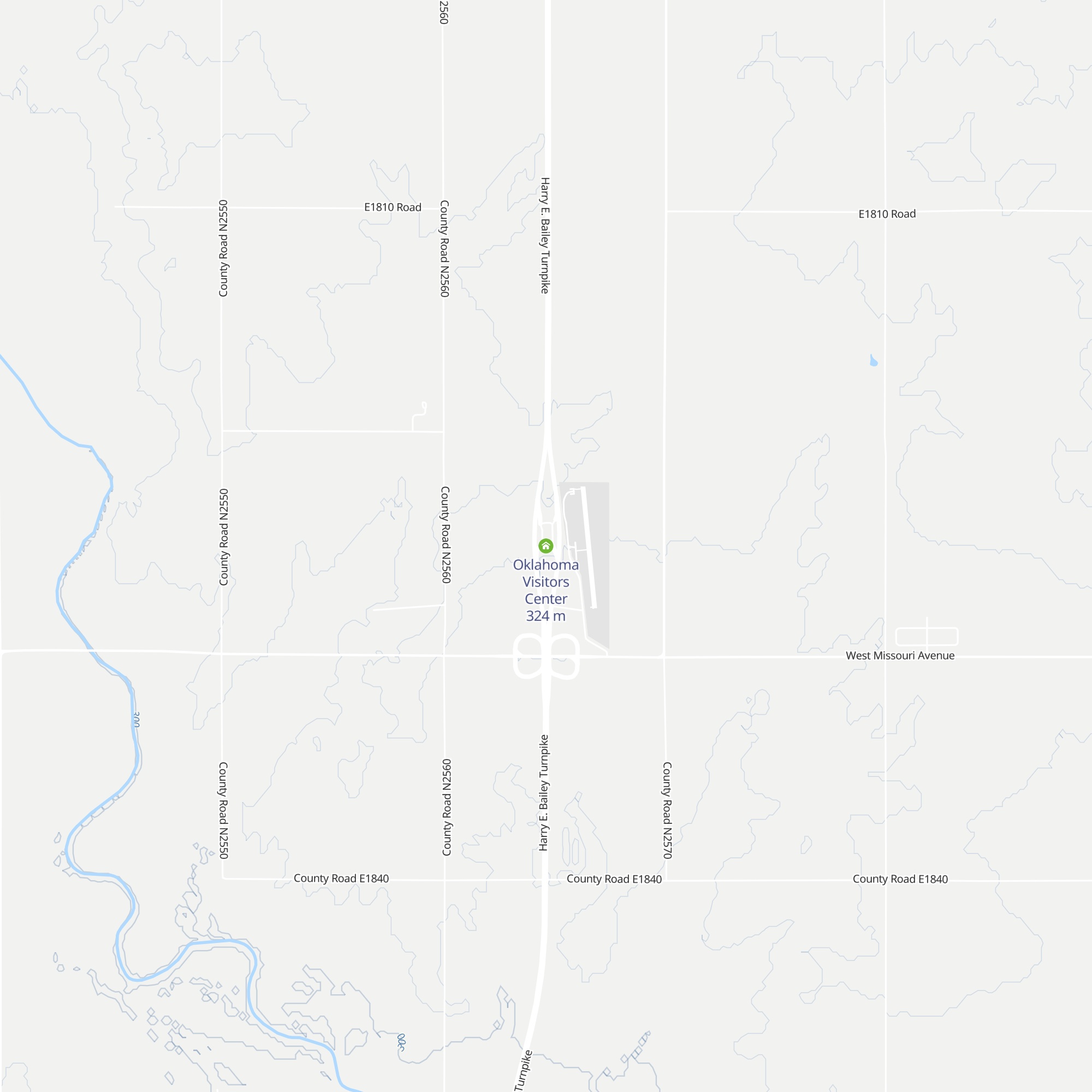 Oklahoma Visitors Center map