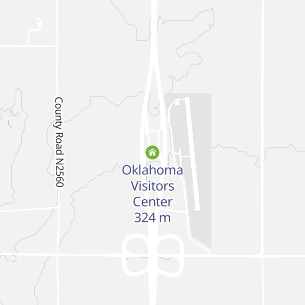 Map of Oklahoma Visitors Center
