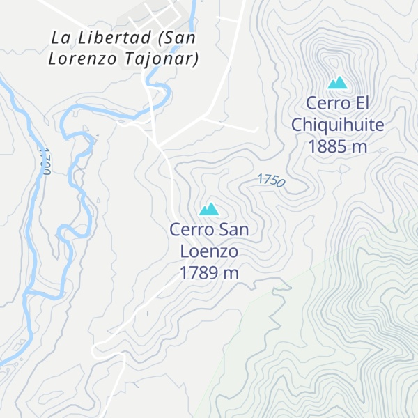 Map of Cerro San Loenzo