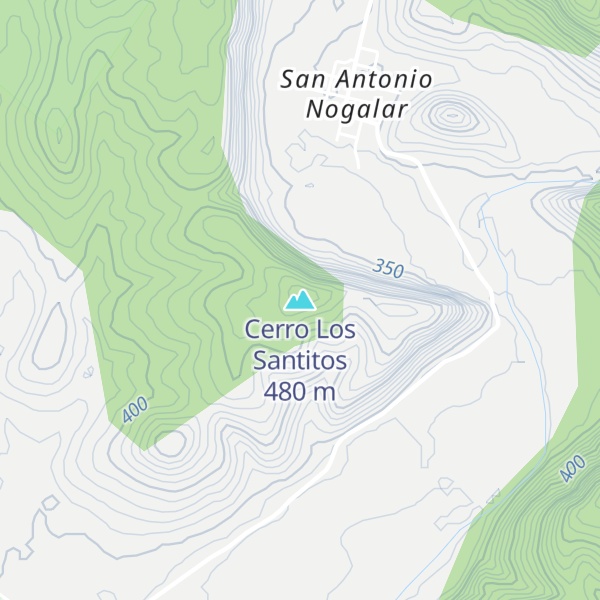 Map of Cerro Los Santitos