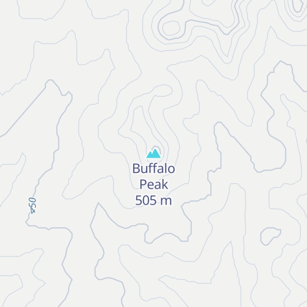 Map of Buffalo Peak