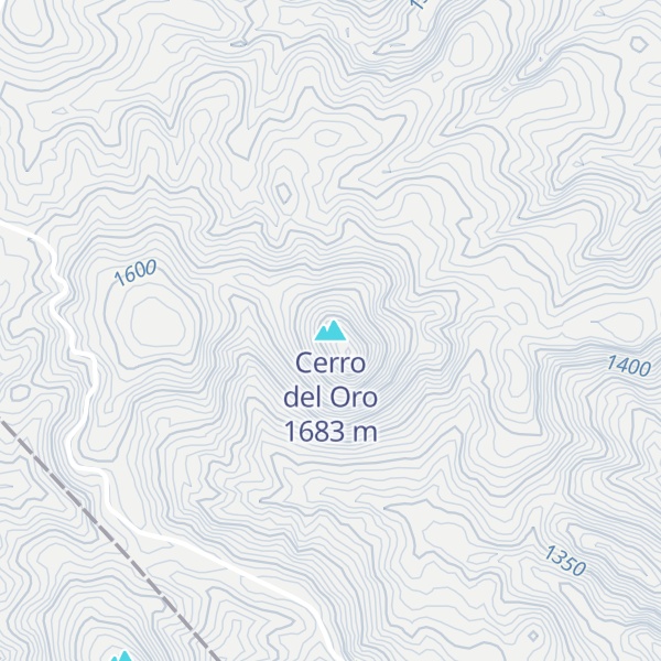 Map of Cerro del Oro