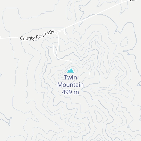 Map of Twin Mountain