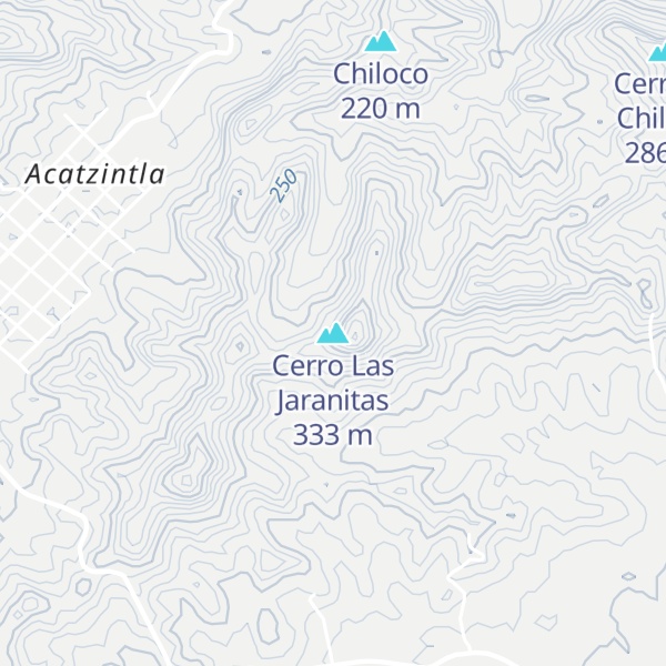 Map of Cerro Las Jaranitas