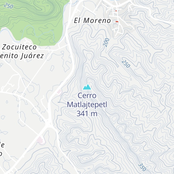Map of Cerro Matlajtepetl