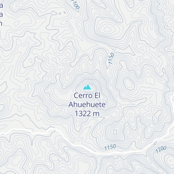 Map of Cerro El Ahuehuete