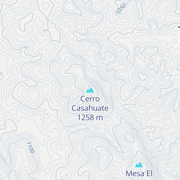 Map of Cerro Casahuate
