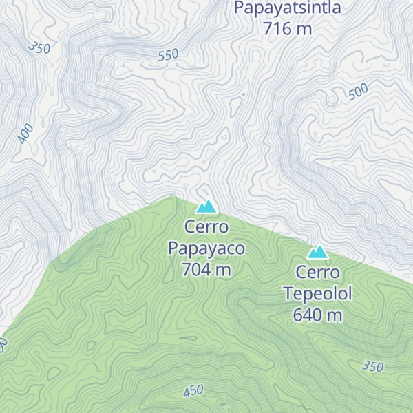 Map of Cerro Papayaco