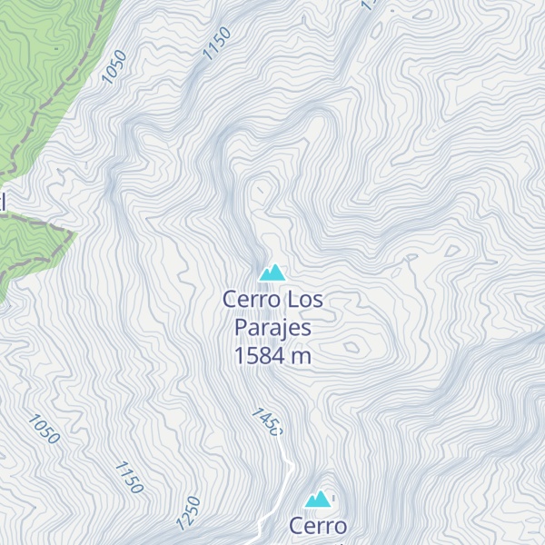 Map of Cerro Los Parajes