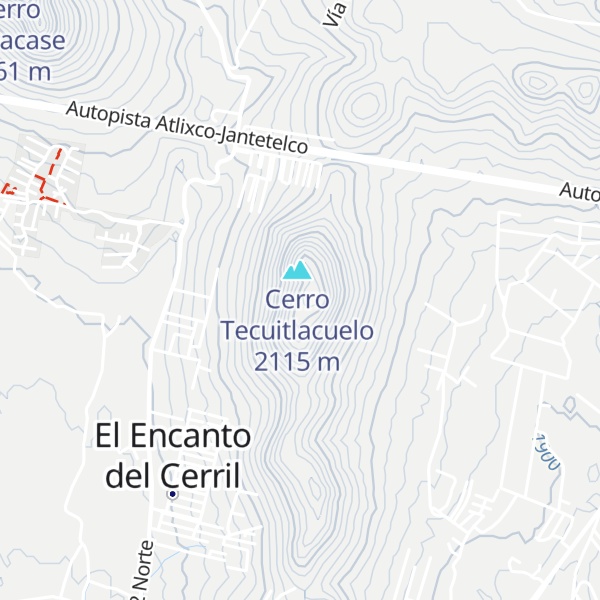 Map of Cerro El Pochote