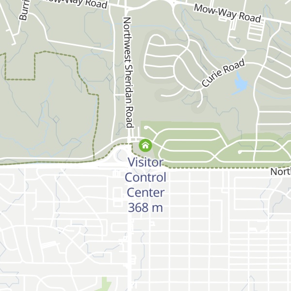Map of Visitor Control Center