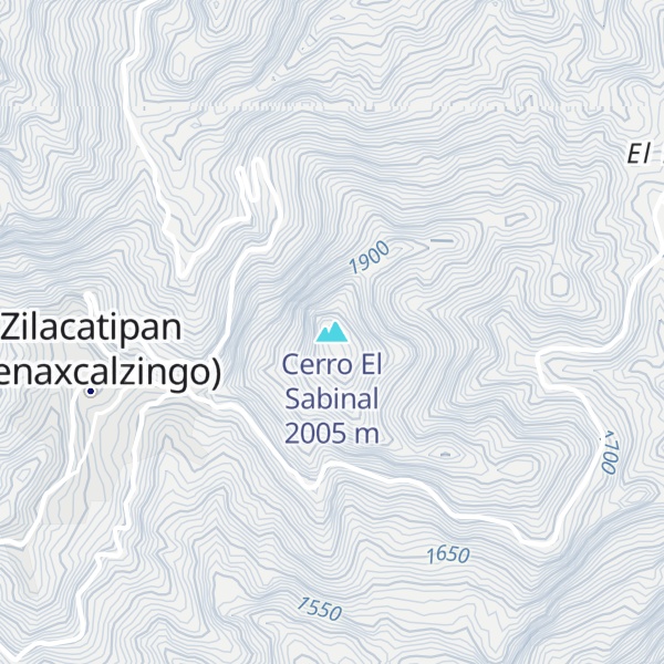 Map of Cerro El Sabinal