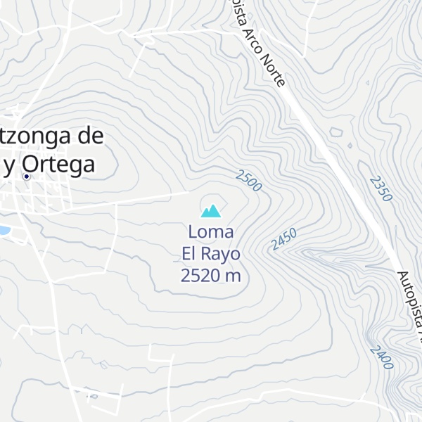 Map of Loma El Rayo