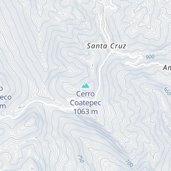 Map of Cerro Coatepec
