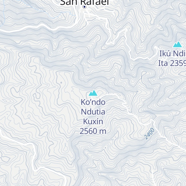 Map of Ko’ndo Ndutia Kuxín
