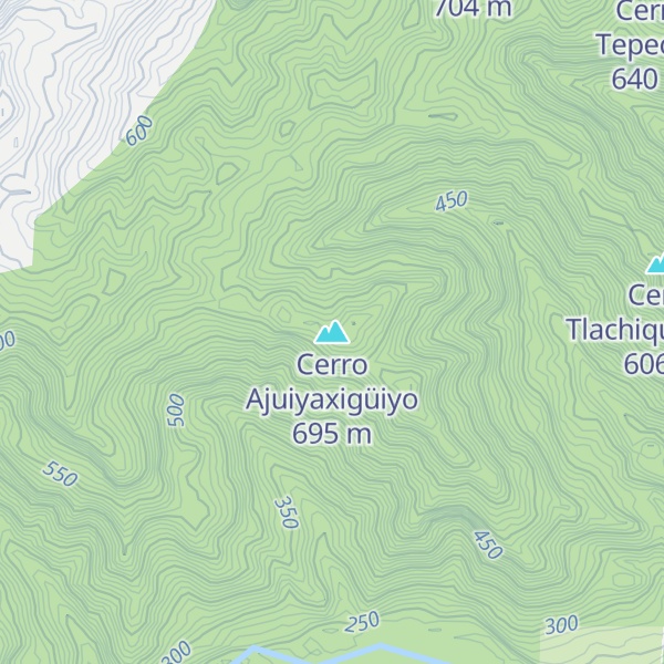 Map of Cerro Ajuiyaxigüiyo