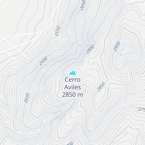 Map of Cerro Aviles