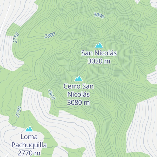 Map of Cerro San Nicolás