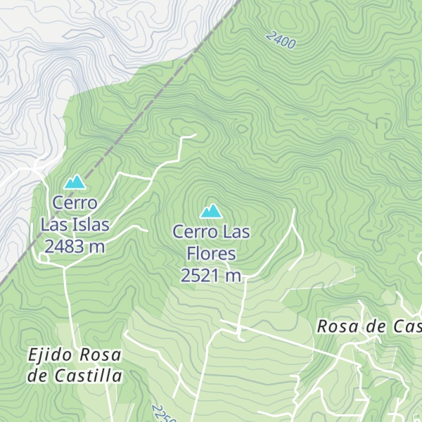 Map of Cerro Las Flores