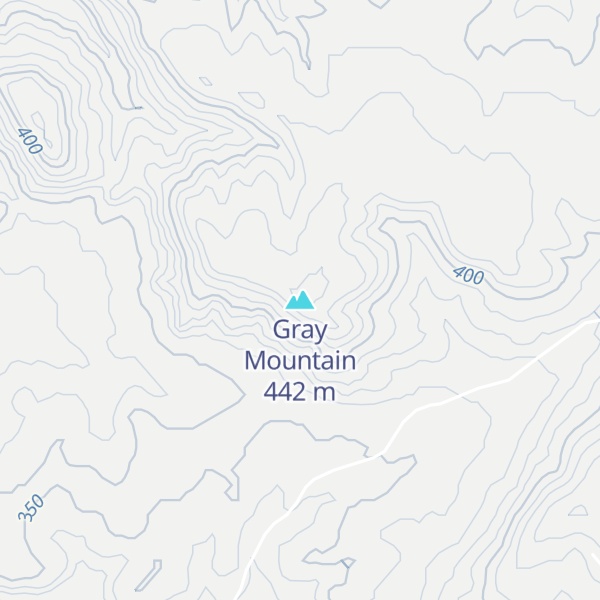 Map of Gray Mountain
