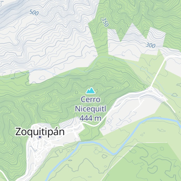 Map of Cerro Nicequitl