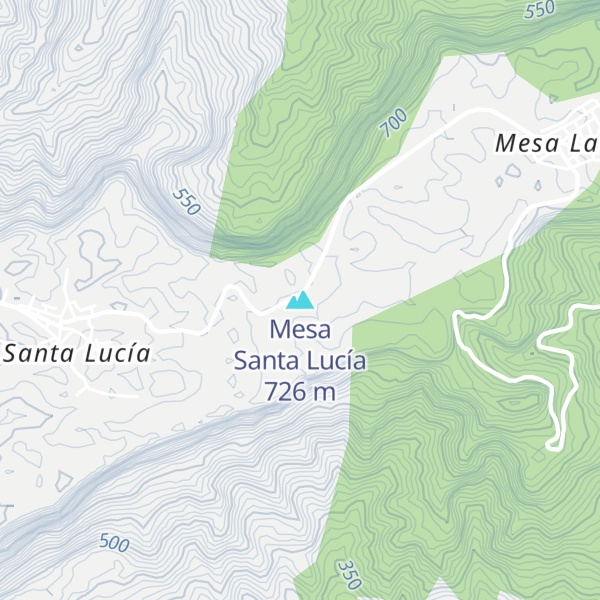Map of Mesa Santa Lucía