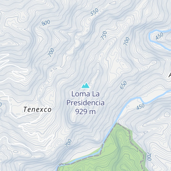 Map of Loma La Presidencia