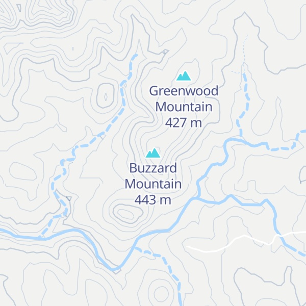 Map of Buzzard Mountain