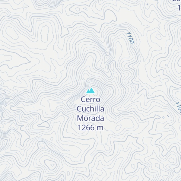 Map of Cerro Cuchilla Morada