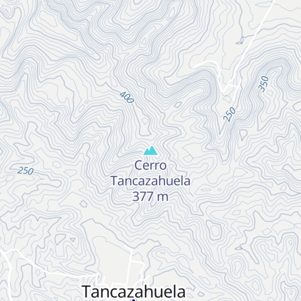 Map of Cerro Tancazahuela