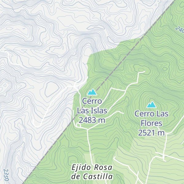 Map of Cerro Las Islas
