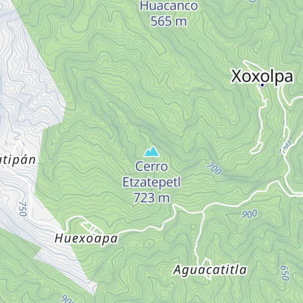 Map of Cerro Etzatepetl