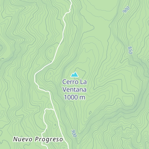 Map of Cerro La Ventana