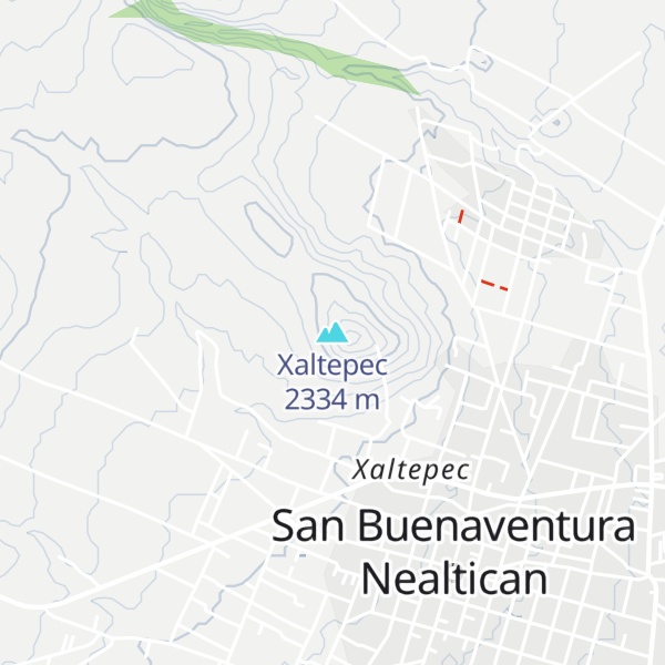 Map of Xaltepec