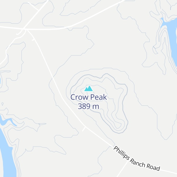 Map of Crow Peak