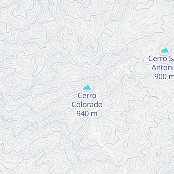 Map of Cerro Colorado