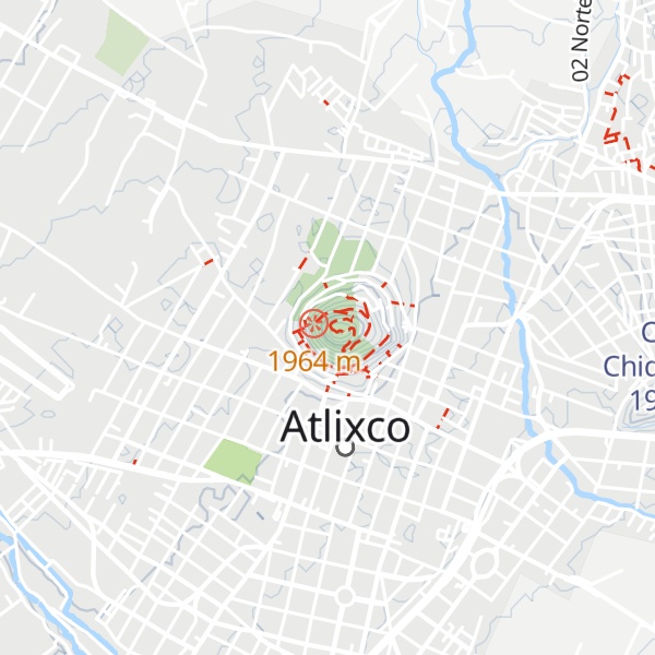 Map of Cerro San Miguel
