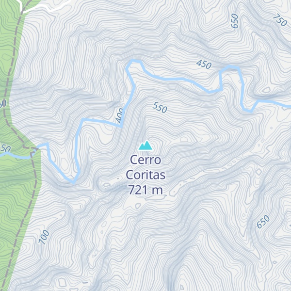 Map of Cerro Coritas