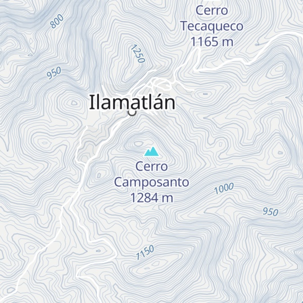 Map of Cerro Camposanto