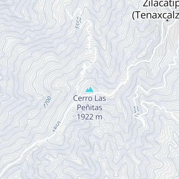 Map of Cerro Las Peñitas