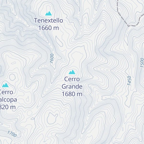 Map of Cerro Grande