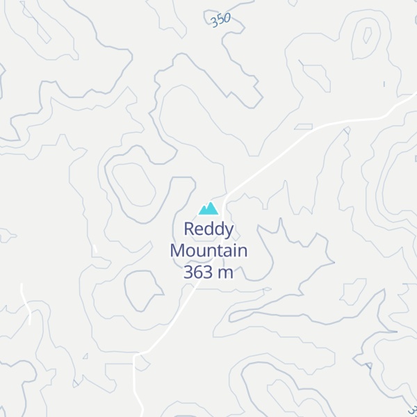 Map of Reddy Mountain