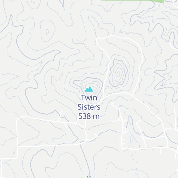 Map of Twin Sisters
