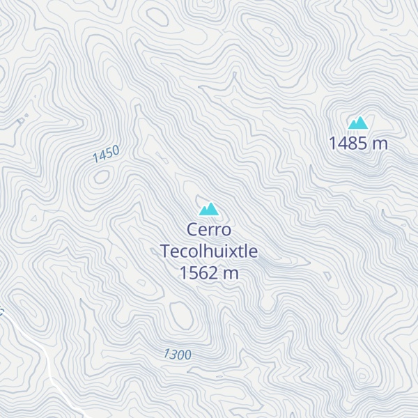 Map of Cerro Tecolhuixtle